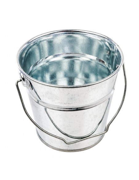 Large Round Galvanised Steel Bucket