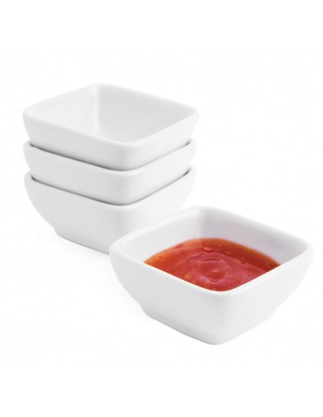 Olympia Miniature Rounded Square Dishes 60mm