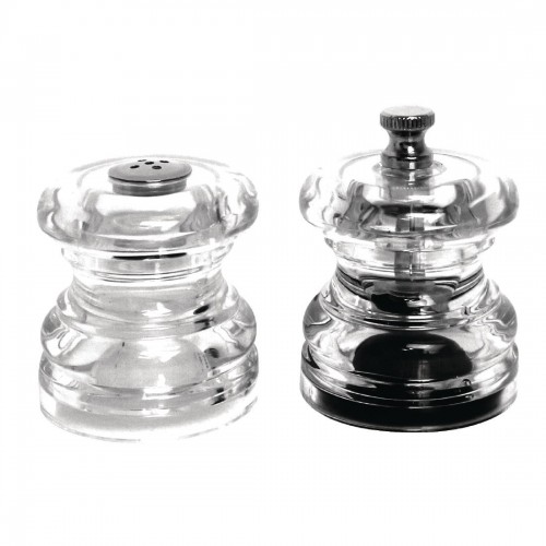 Mini Salt and Pepper Set Clear