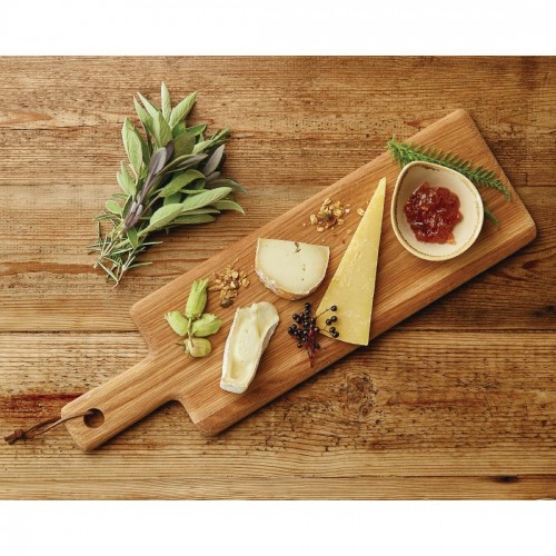 Olympia Oak Handled Wooden Board Medium