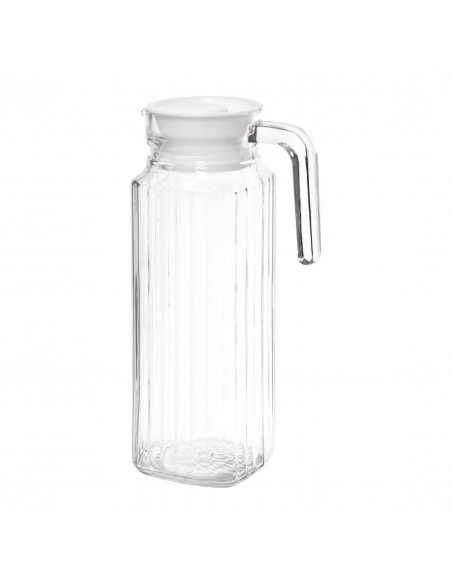 Olympia Ribbed Glass Jugs 1Ltr