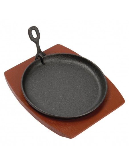 Olympia Round Cast Iron Sizzle Platter