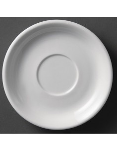 Olympia Whiteware Cappuccino Saucers 180mm