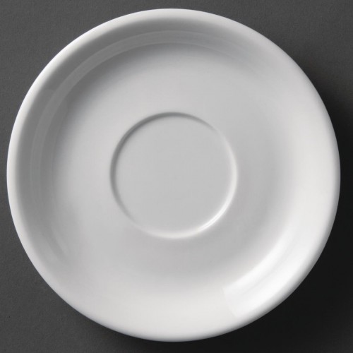 Olympia Whiteware Cappuccino Saucers 180mm
