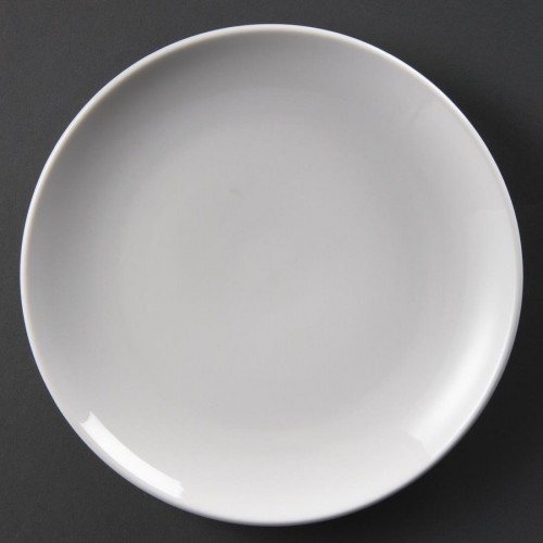 Olympia Whiteware Coupe Plates 230mm