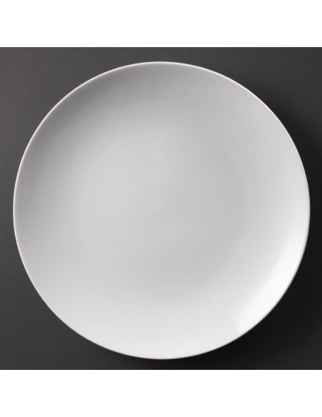 Olympia Whiteware Coupe Plates 310mm