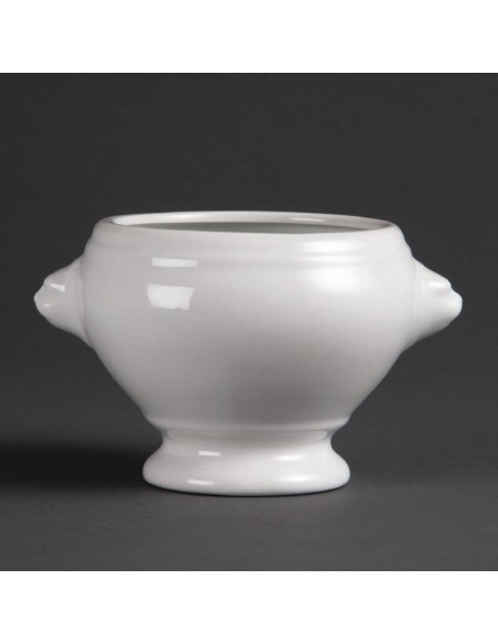 Olympia Whiteware Lion Head Soup Bowls 475ml