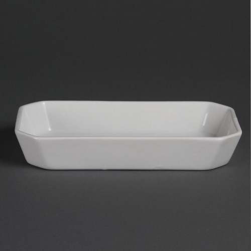 Olympia Whiteware Oblong Hors d'Oeuvre Dishes 235x 122mm