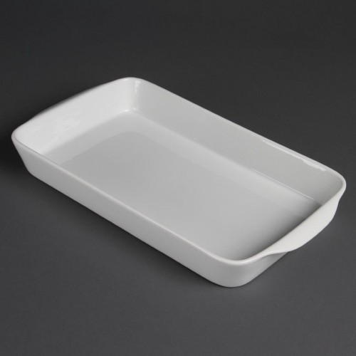 Olympia Whiteware Oblong Roasters 395x 219mm