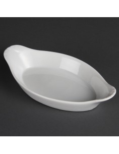 Olympia Whiteware Oval Eared Dishes 204mm