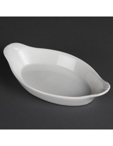 Olympia Whiteware Oval Eared Dishes 204mm