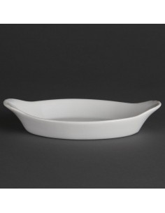 Olympia Whiteware Oval Eared Dishes 204mm 2
