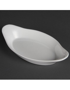 Olympia Whiteware Oval Eared Dishes 229x 127mm