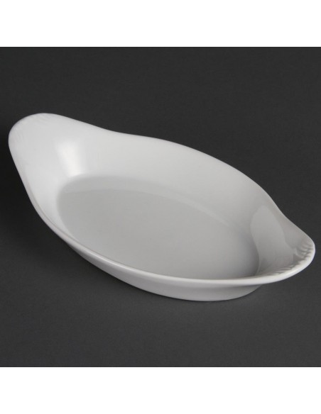 Olympia Whiteware Oval Eared Dishes 229x 127mm