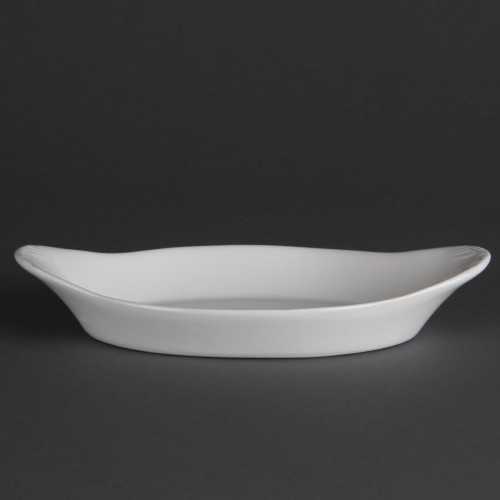 Olympia Whiteware Oval Eared Dishes 229x 127mm
