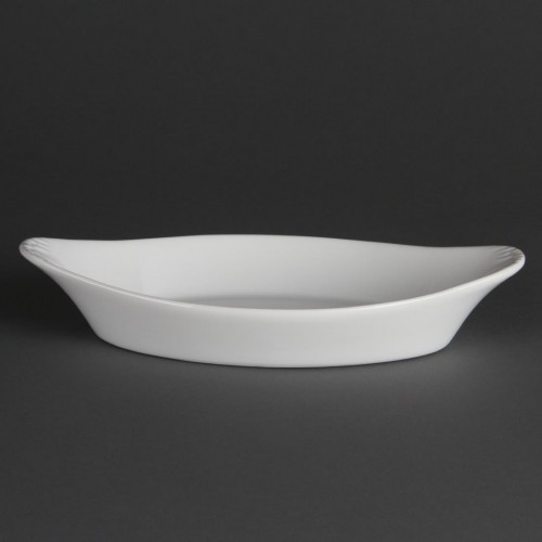 Olympia Whiteware Oval Eared Dishes 262mm