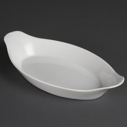 Olympia Whiteware Oval Eared Dishes 289mm