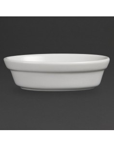 Olympia Whiteware Oval Pie Bowls 145mm