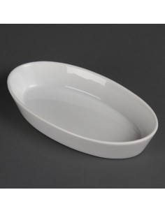 Olympia Whiteware Oval Sole Dishes 195x 110mm 2