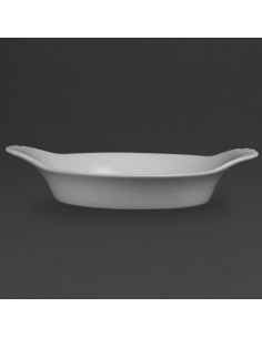 Olympia Whiteware Round Eared Dishes 220mm