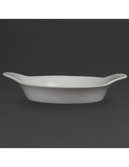 Olympia Whiteware Round Eared Dishes 220mm