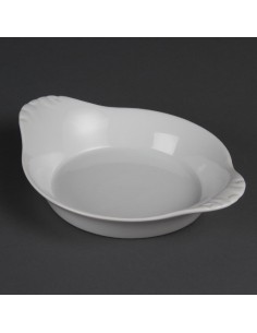 Olympia Whiteware Round Eared Dishes 220mm 2