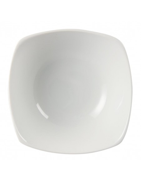 Olympia Whiteware Rounded Square Bowls 140mm