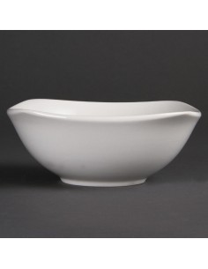 Olympia Whiteware Rounded Square Bowls 180mm