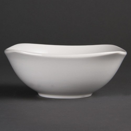 Olympia Whiteware Rounded Square Bowls 180mm