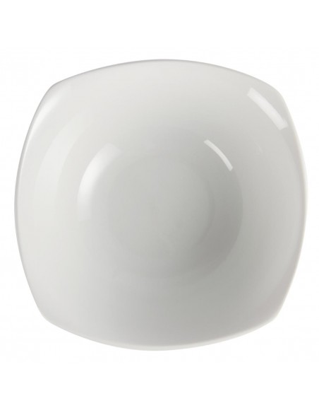 Olympia Whiteware Rounded Square Bowls 220mm