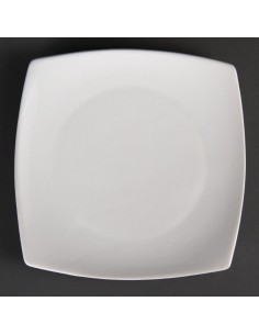 Olympia Whiteware Rounded Square Plates 185mm