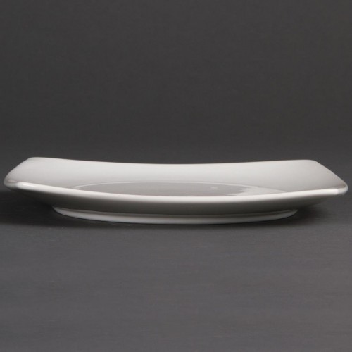Olympia Whiteware Rounded Square Plates 185mm