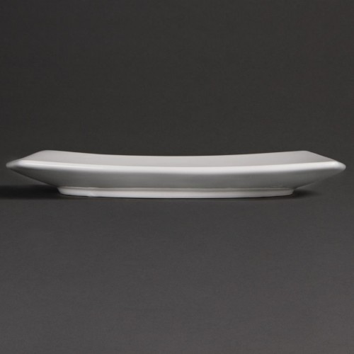 Olympia Whiteware Rounded Square Plates 240mm