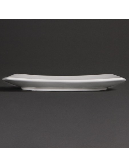 Olympia Whiteware Rounded Square Plates 240mm