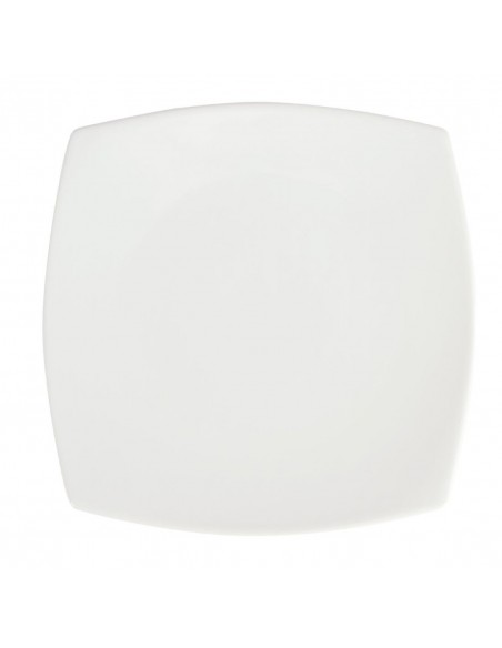 Olympia Whiteware Rounded Square Plates 240mm