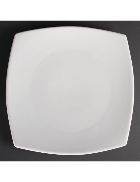 Olympia Whiteware Rounded Square Plates 305mm