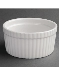 Olympia Whiteware Souffle Dishes 128mm