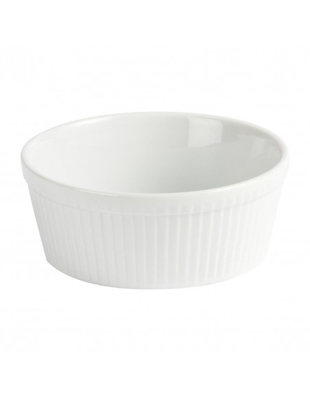 Olympia Whiteware Souffle Dishes 128mm