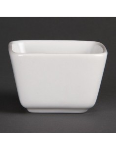 Olympia Whiteware Tall Square Mini Dishes 75mm
