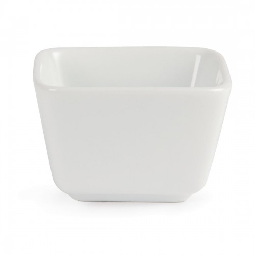 Olympia Whiteware Tall Square Mini Dishes 75mm