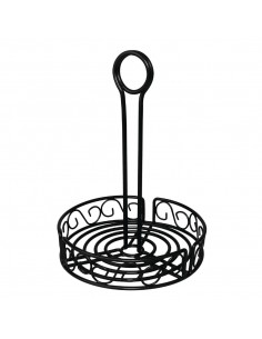 Olympia Wire Condiment Holder Black