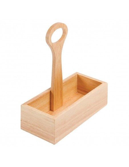 Olympia Wooden Condiment Bucket with Handle