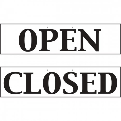 Open And Closed Sign - Reversible