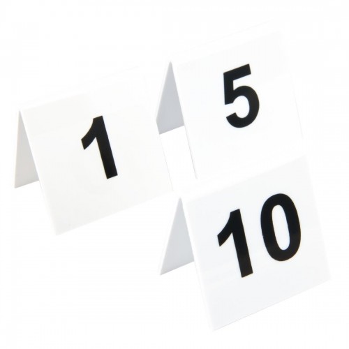 Plastic Table Numbers 1-10