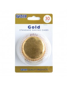 PME Cupcake Baking Cases Gold