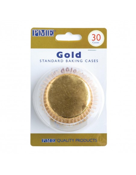 PME Cupcake Baking Cases Gold