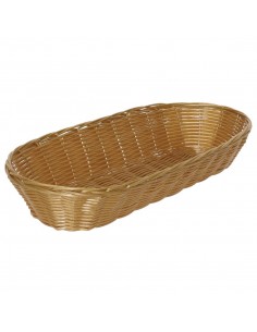 Poly Wicker Large Baguette Basket