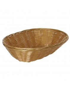 Poly Wicker Oval Food Basket