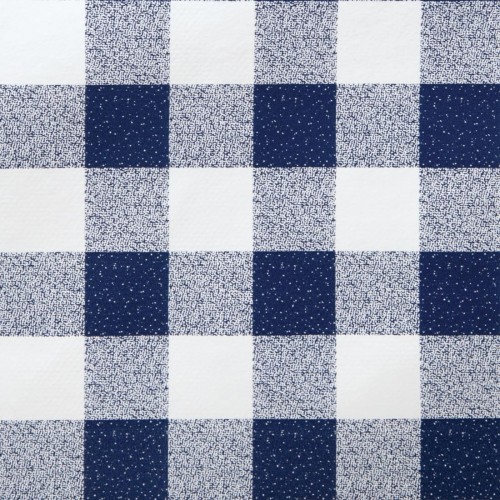 PVC Blue Check Tablecloth