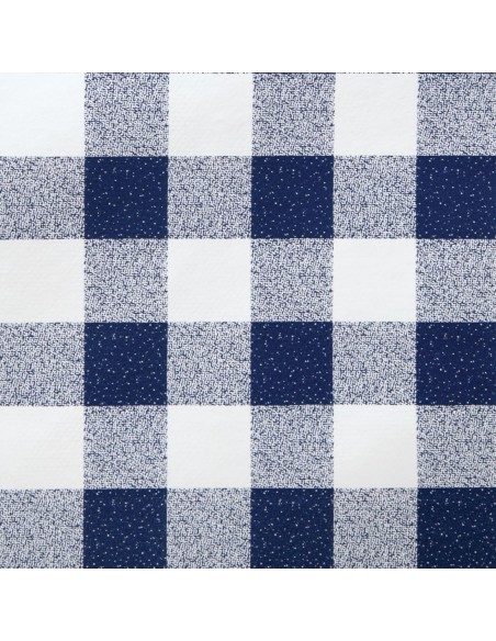 PVC Blue Check Tablecloth